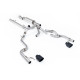 Milltek Cat-back exhaust resonated for Ford F150 SuperCrew Tremor 5.0 V8 (non-GPF) 2021+ - Cerakote black tips