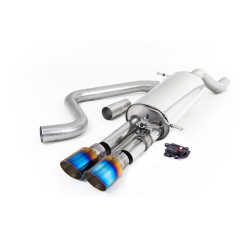 Milltek Cat-back exhaust for Ford Fiesta Mk8 & Mk8.5 ST 1.5 EcoBoost 200PS (non-GPF) 2020+ - Burnt titanium tips