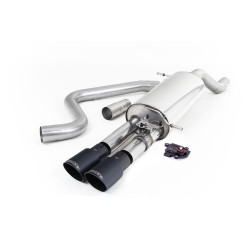 Milltek Cat-back exhaust for Ford Fiesta Mk8 & Mk8.5 ST 1.5 EcoBoost 200PS (non-GPF) 2020+ - Twin Cerakote black tips