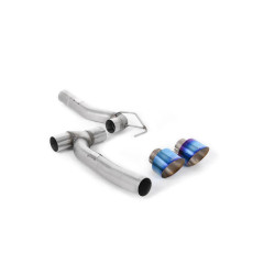 Milltek Upgrade Kits for Ford Fiesta Mk8 1.0T EcoBoost ST-Line 3 & 5 Door (GPF) 2020+ - Burnt/blue titanium tips