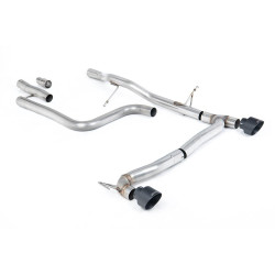 Milltek GPF-back exhaust (louder) Cerakote black tips for Ford Fiesta Mk8 1.0T EcoBoost ST-Line 3 & 5 Door (GPF) 2020+
