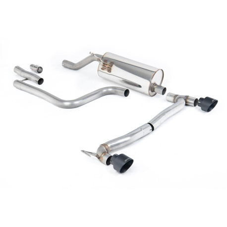 Milltek KIPUFOGÓRENDSZER Milltek GPF-back exhaust resonated Cerakote black tips for Ford Fiesta Mk8 1.0T EcoBoost ST-Line 3 & 5 Door (GPF) 2020+ | race-shop.hu