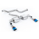 Milltek Cat-back exhaust (louder) for Ford Focus MK2 RS 2.5T 305PS (non-GPF) 2009-2010 - Dual burnt titanium tips