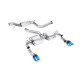 Milltek KIPUFOGÓRENDSZER Milltek Cat-back exhaust (quieter) for Ford Focus MK2 RS 2.5T 305PS (non-GPF) 2009-2010 - Dual burnt titanium tips | race-shop.hu