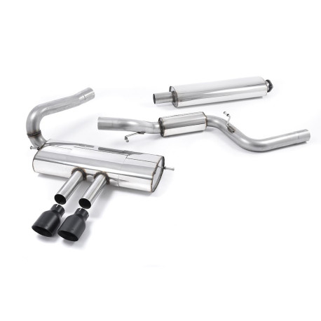 Milltek KIPUFOGÓRENDSZER Milltek Cat-back exhaust (quieter) for Ford Focus Mk3 ST Estate/Sedan/Limousine (non-GPF) 2012-2018 - Cerakote black tips | race-shop.hu
