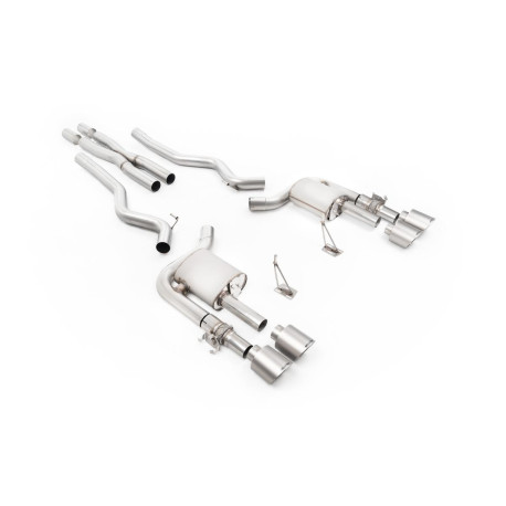 Milltek KIPUFOGÓRENDSZER Milltek Cat-back valved for Ford Mustang Shelby GT500 V8 Supercharged S550 (non-GPF) 2020-2023 - Brushed titanium tips | race-shop.hu