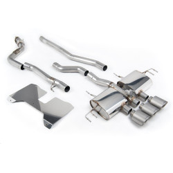 Milltek Cat-back (loudest) valved for Honda Civic Type R i-VTEC (FL5) (non-GPF) 2022+ - Brushed titanium GT-115 tips