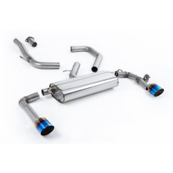 Milltek GPF-back exhaust for Kia Ceed GT 1.6 Turbo 2021+ - Burnt/blue titanium tips