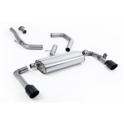Milltek GPF-back exhaust for Kia Ceed GT 1.6 Turbo 2021+ - Cerakote black tips