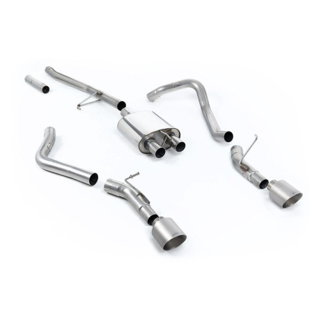 Milltek KIPUFOGÓRENDSZER Milltek Cat-back exhaust for Jeep Gladiator 3.6 V6 (non-GPF, side exit) 2020+ - Brushed titanium tips | race-shop.hu