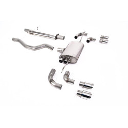 Milltek GPF-back exhaust for Land Rover Defender 110 2.0 I4 P300 & P400e (non-GPF) 2020+ - Quad polished tips