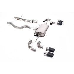 Milltek GPF-back exhaust for Land Rover Defender 110 2.0 I4 P300 & P400e (non-GPF) 2020+ - Carbon tips