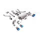 Milltek Cat-back exhaust resonated valved for Land Rover Defender 110 V8 425PS & 525PS (non-GPF) 2021+ - Burnt titanium tips
