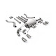 Milltek KIPUFOGÓRENDSZER Milltek GPF-back exhaust (louder) valved for Land Rover Defender 110 5.0 V8 425PS & 525PS (GPF) 2021+ - Brushed titanium tips | race-shop.hu