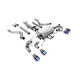 Milltek GPF-back exhaust resonated valved for Land Rover Defender 110 V8 425PS & 525PS (GPF) 2021+ - Burnt/blue titanium tips