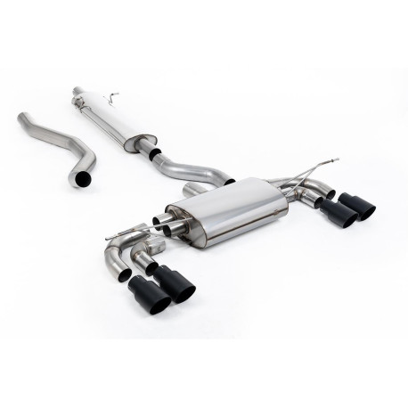 Milltek KIPUFOGÓRENDSZER Milltek GPF-back exhaust for Land Rover Defender 130 2.0 I4 P300 & P400e (non-GPF) 2023+ - Quad black tips | race-shop.hu