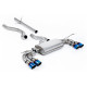 Milltek KIPUFOGÓRENDSZER Milltek GPF-back exhaust (louder) for Land Rover Defender 130 3.0 I6 P400 (non-GPF) 2023+ - Quad burnt titanium tips | race-shop.hu