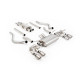 Milltek Cat-back exhaust resonated valved for Land Rover Defender 130 V8 425PS & 500PS (non-GPF) 2023+ - Brushed titanium tips