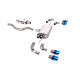 Milltek GPF-back exhaust for Land Rover Defender 90 3.0 I6 P400 (non-GPF) 2020+ - Quad burnt titanium tips