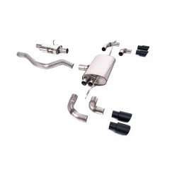 Milltek GPF-back exhaust for Land Rover Defender 90 3.0 I6 P400 (non-GPF) 2020+ - Quad Cerakote black tips
