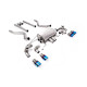 Milltek GPF-back exhaust (louder) valved for Land Rover Defender 90 5.0 V8 425PS & 525PS (GPF) 2021+ - Burnt/blue titanium tips
