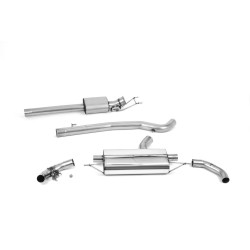Milltek GPF-back exhaust for Mercedes A45 & A45S AMG 2.0 Turbo (non-GPF) 2019-2021 - Resonated