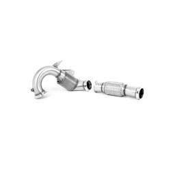 Milltek Large-bore downpipe with sports cat for Mercedes CLA45 & 45S AMG 2.0 Turbo Coupe/Shooting Brake (GPF) 2020-2021