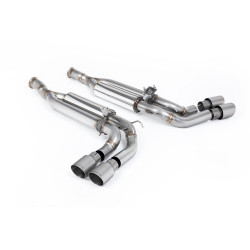 Milltek Cat-back exhaust valved for Mercedes G63 4.0 Bi-Turbo V8 (W463) (GPF) 2019+ - Brushed titanium tips