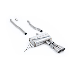 Milltek Cat-back exhaust (louder) for Mini Cooper S 2.0 Turbo (F55) (non-GPF) 2014+ - Twin brushed titanium tips