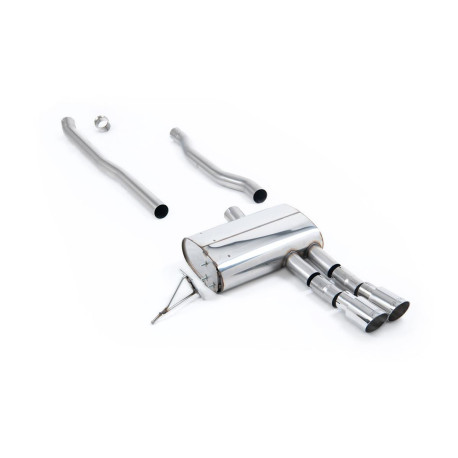 Milltek KIPUFOGÓRENDSZER Milltek Cat-back exhaust (louder) for Mini Cooper S 2.0 Turbo (F55) (non-GPF) 2014+ - Twin polished tips | race-shop.hu