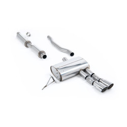 Milltek Cat-back exhaust resonated for Mini Cooper S 2.0 Turbo (F55) (non-GPF) 2014+ - Twin polished tips