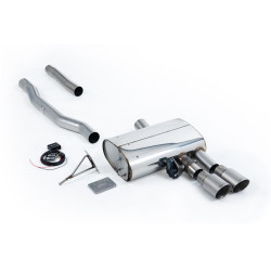 Milltek GPF-back exhaust valved for Mini Cooper S 2.0 Turbo (F56) (GPF) 2019-2020 - Twin titanium tips