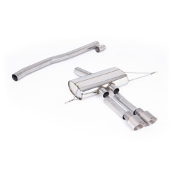 Milltek GPF-back exhaust (louder) for Mini Cooper S 2.0T B48 (F66) (non-GPF) 2024+ - Dual brushed titanium tips
