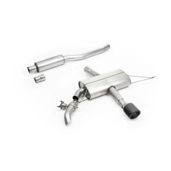 Milltek GPF-back exhaust resonated for Mini JCW 2.0T B48 (F66) (GPF) 2024+ - Carbon tips