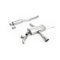 Milltek GPF-back exhaust resonated for Mini JCW 2.0T B48 (F66) (GPF) 2024+ - Polished tips