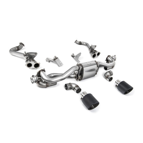 Milltek KIPUFOGÓRENDSZER Milltek GPF kiiktatócső Porsche Cayman 718 GT4 4.0 modellhez (GPF, Manual) 2020+ – karbon kipufogóvégek | race-shop.hu