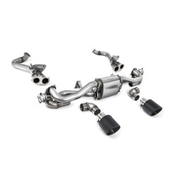 Milltek GPF bypass pipe for Porsche Cayman 718 GT4 4.0 (GPF, Pre) 2020+ - Carbon tips