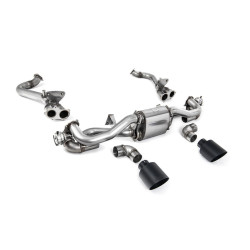 Milltek GPF bypass pipe for Porsche Cayman 718 GT4 4.0 (GPF, Pre) 2020+ - Cerakote black tips