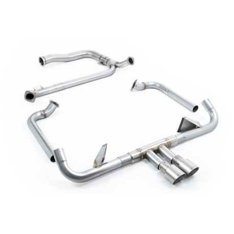Milltek KIPUFOGÓRENDSZER Milltek Full system with cat replacement pipe for Porsche Cayman 718 GTS 2.5T (non-GPF) 2016-2020 - Dual titanium tips | race-shop.hu