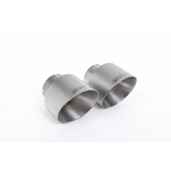 Milltek Secondary cat-back resonated valved for Toyota Corolla GR Corolla Turbo (non-GPF) 2023+ - Brushed titanium tips