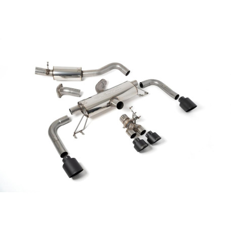 Milltek KIPUFOGÓRENDSZER Milltek Secondary cat-back resonated valved for Toyota Corolla GR Corolla Turbo (non-GPF) 2023+ - Cerakote black tips | race-shop.hu