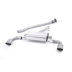 Milltek Secondary cat-back exhaust (louder) for Toyota GR86 2.4 Litre (non-GPF) 2022+ - Dual brushed titanium tips
