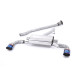 Milltek Secondary cat-back exhaust (louder) for Toyota GR86 2.4 Litre (non-GPF) 2022+ - Dual titanium tips