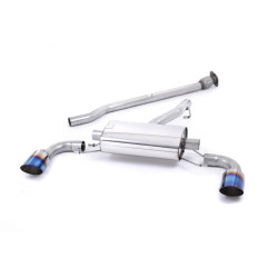 Milltek Secondary cat-back exhaust (louder) for Toyota GR86 2.4 Litre (non-GPF) 2022+ - Dual titanium tips