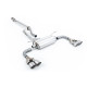 Milltek KIPUFOGÓRENDSZER Milltek Secondary cat-back exhaust (quieter) for Toyota GR86 2.4 Litre (non-GPF) 2022+ - Quad brushed titanium tips | race-shop.hu