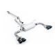 Milltek Secondary cat-back exhaust (quieter) for Toyota GR86 2.4 Litre (non-GPF) 2022+ - Quad black tips