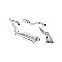 Milltek Cat-back exhaust resonated for Toyota Tacoma Crew Cab/Extended Cab (non-GPF) 2024+ - Dual brushed titanium tips