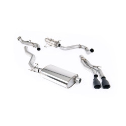 Milltek Cat-back exhaust resonated for Toyota Tacoma Crew Cab/Extended Cab (non-GPF) 2024+ - Dual Cerakote black tips