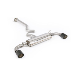 Milltek GPF-back exhaust (louder) for Toyota Yaris Gen 2 2024+ - Carbon tips