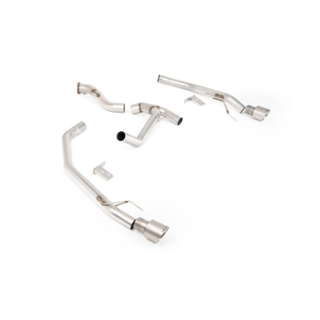 Milltek KIPUFOGÓRENDSZER Milltek Axle-back exhaust for Volkswagen Amarok 3.0 V6 240PS Turbo Diesel (non-GPF) 2024+ - Brushed titanium tips | race-shop.hu